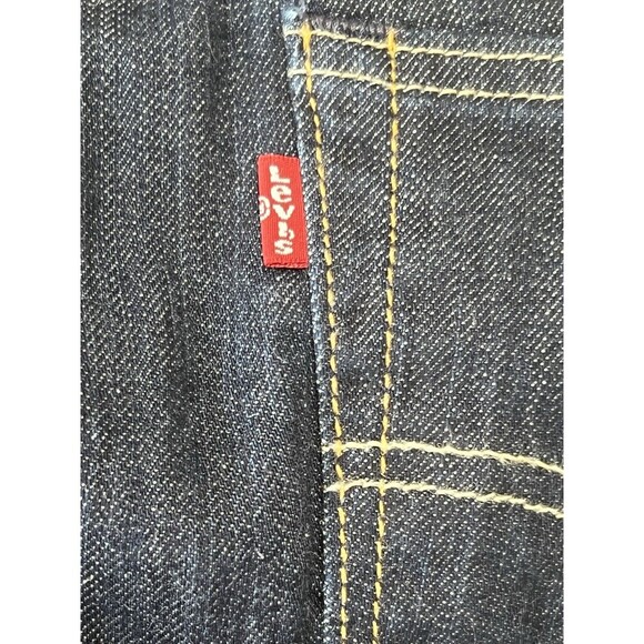 Mens Levis 511 Slim Fit Straight 34 X 32 Dark Wash Denim Jeans Black Label - Picture 6 of 8